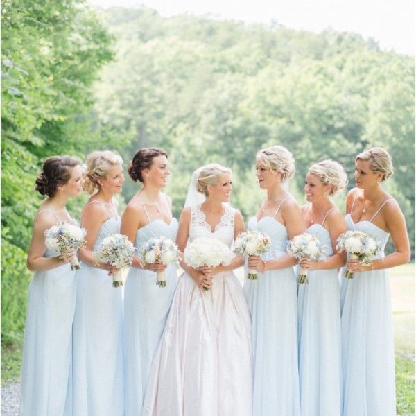 Light blue dresses