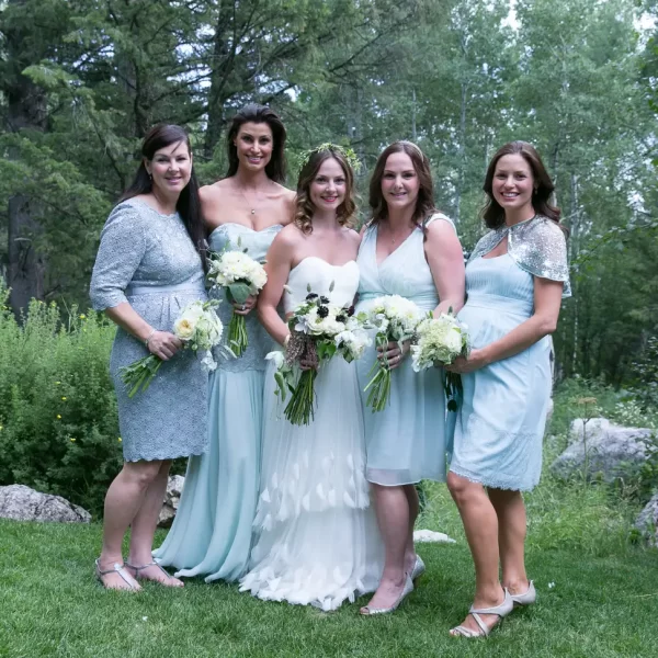 Light blue dresses